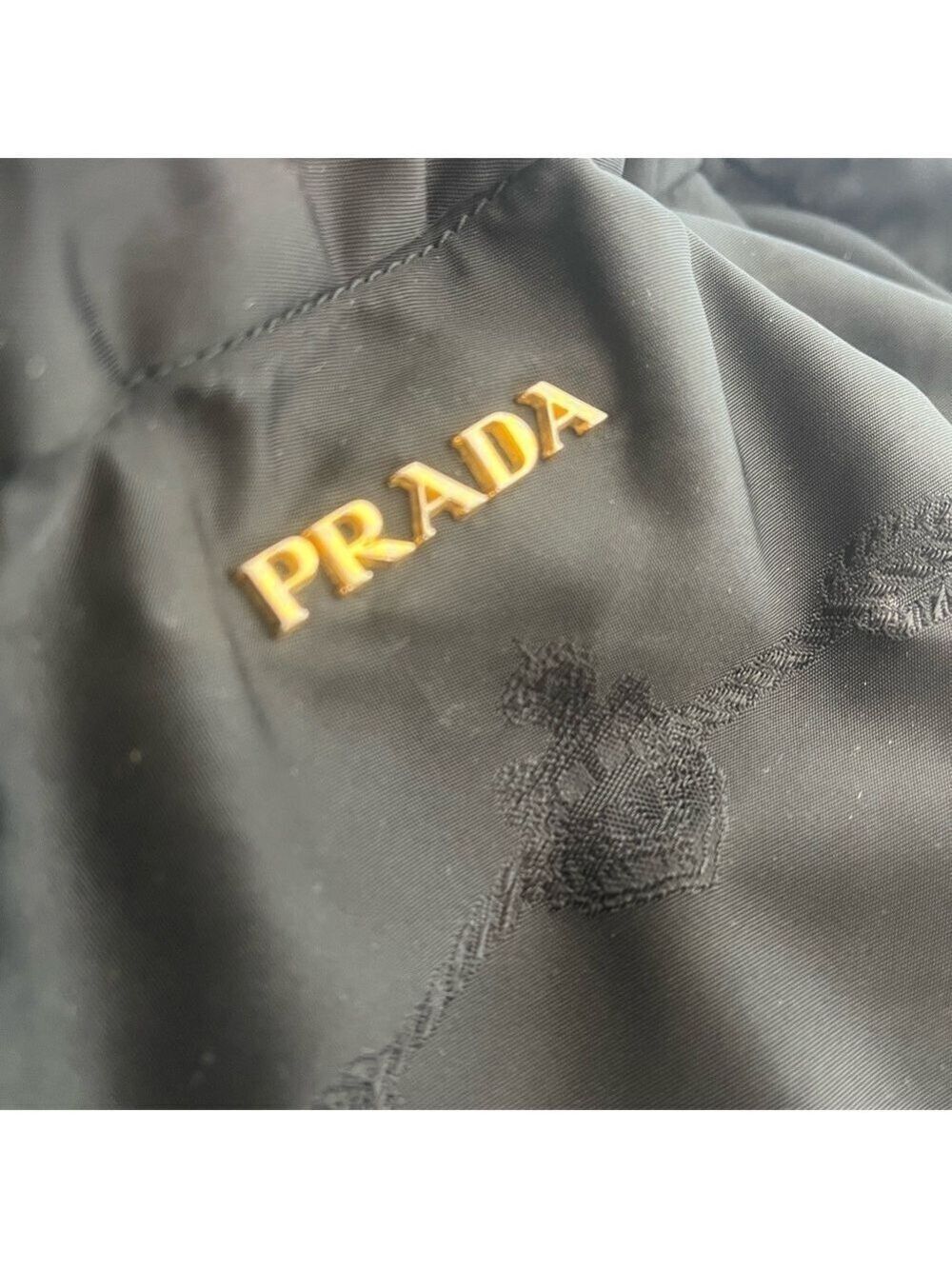 PRADA BLACK TESSUTO JACQUARD TOTE - Picture 5 of 15
